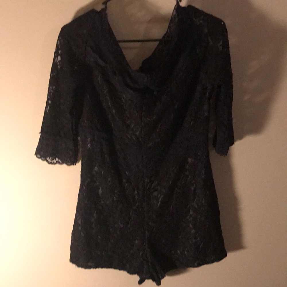 Black Lace Romper